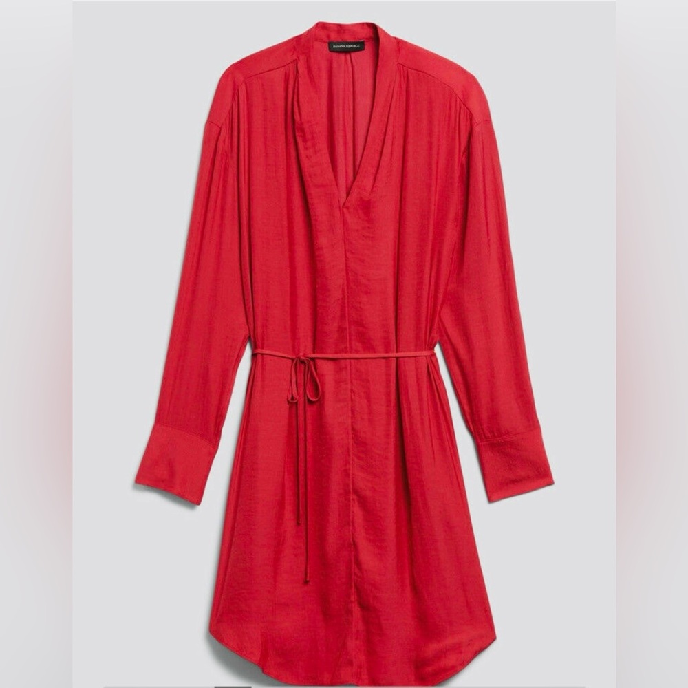 Banana Republic Red Sunset Shift Dress